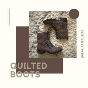 Quilted boots